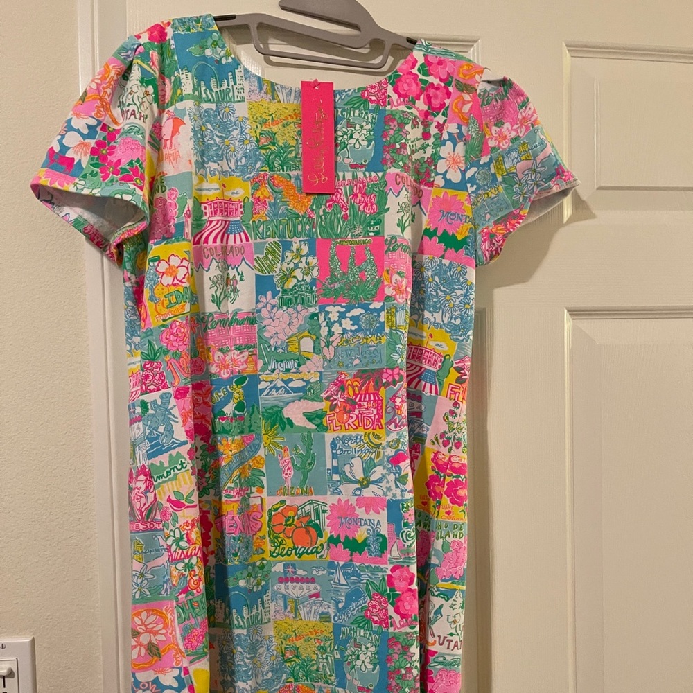 NWT Lilly Pulitzer State of Mind Chantal Dress XL